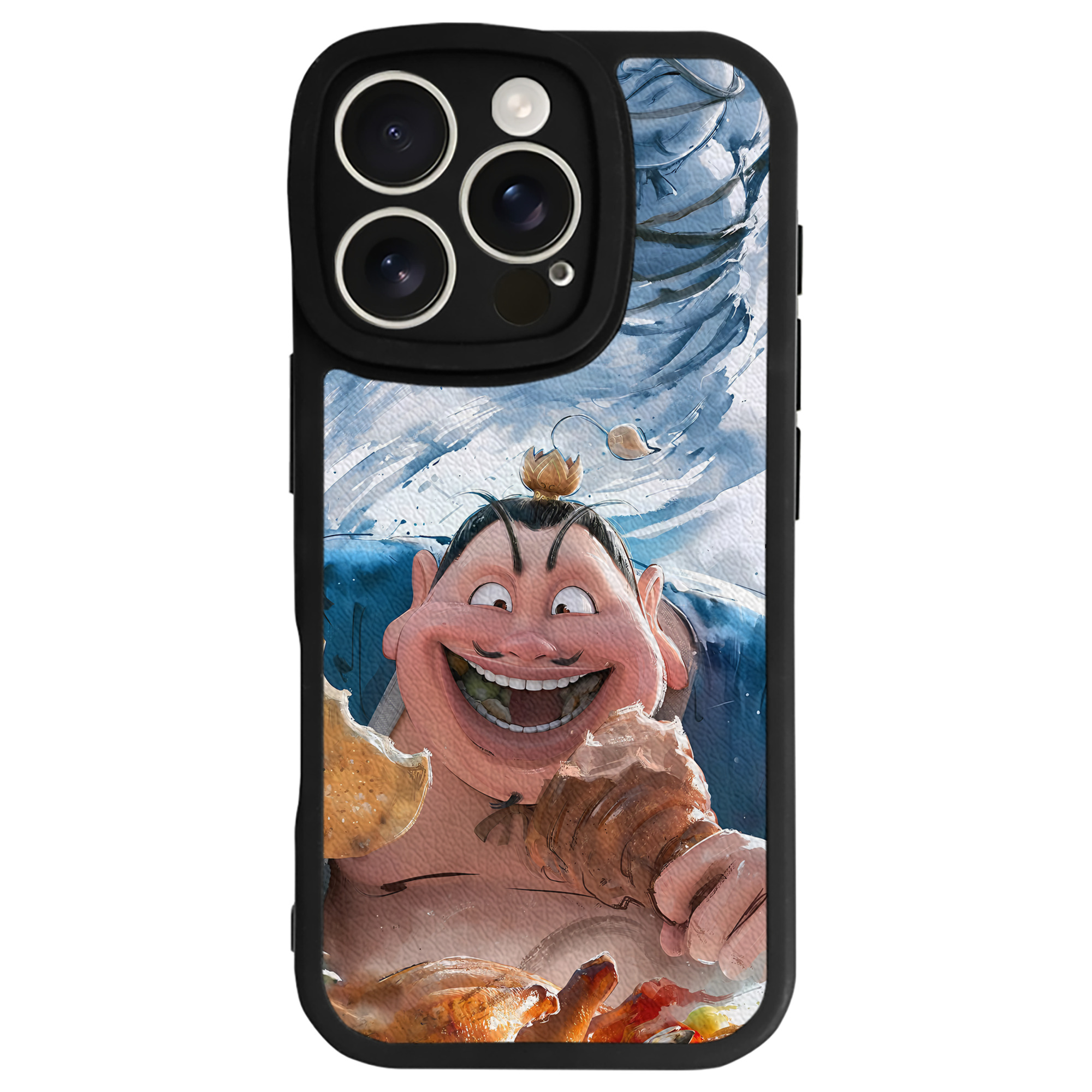 （画像用） Ne Zha 2 ナタ 魔童の大暴れ 【iPhone 16シリーズ対応】シリコンスマホケース（レザー調） 材質：シリコン